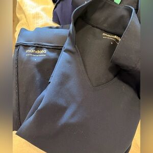 Mandala Women's Scrubs navy blue Set